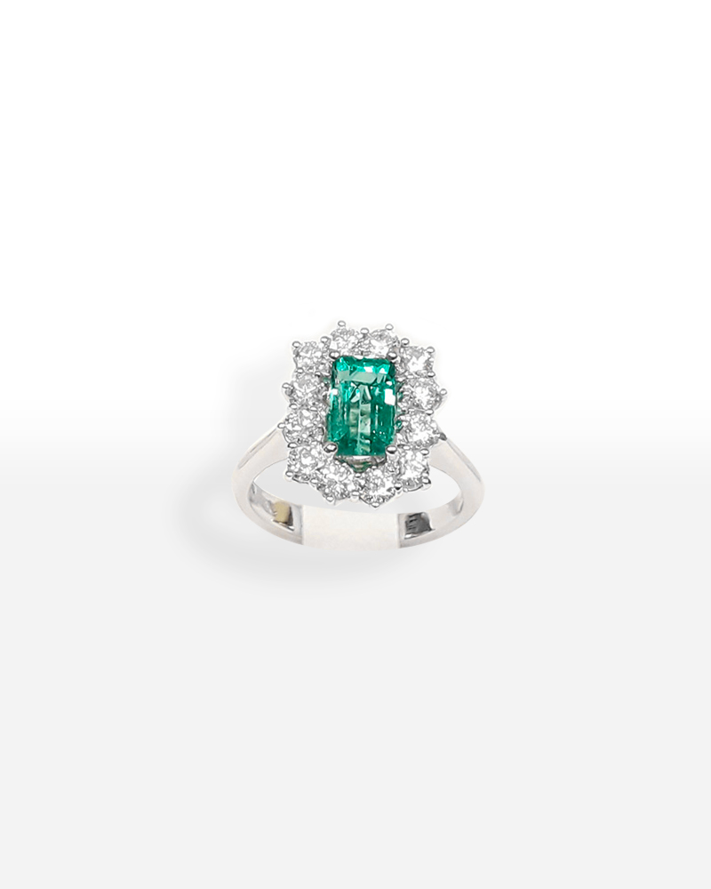 Gioielleria Mario Roggero | Anello classico con smeraldo
