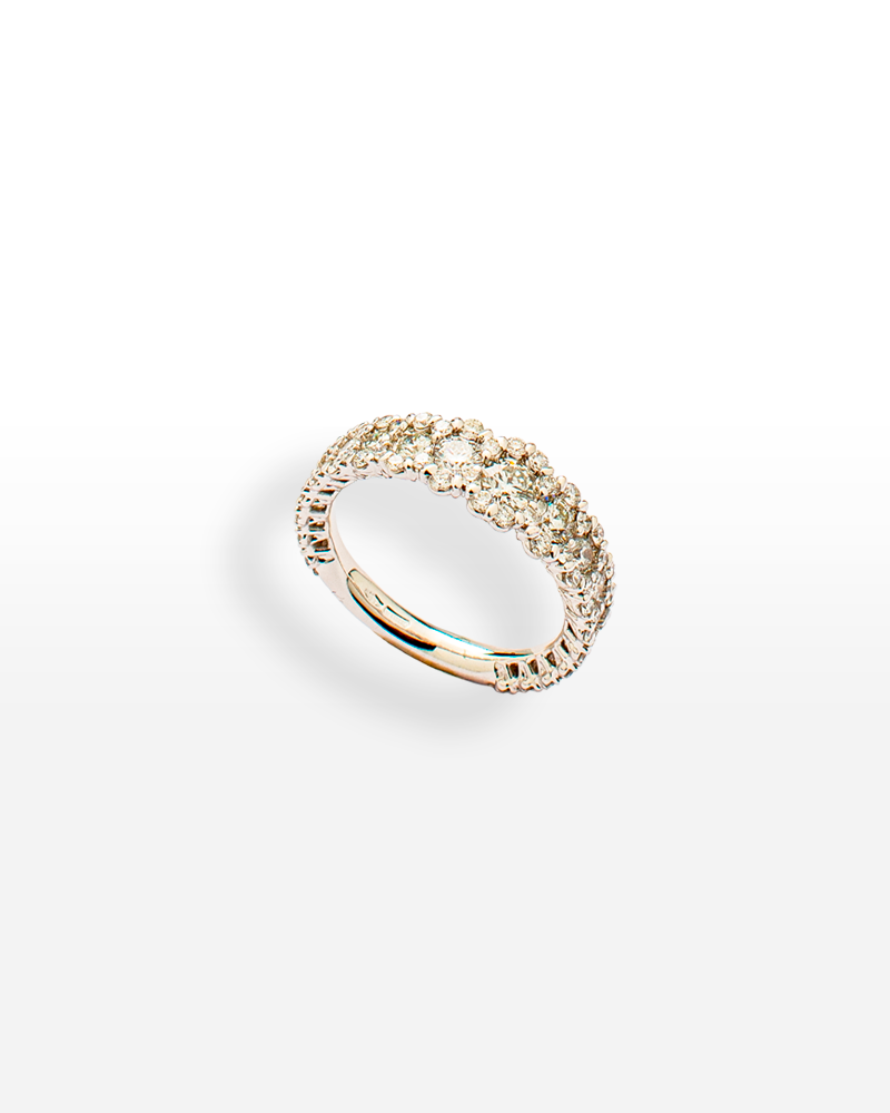 Gioielleria Mario Roggero | Anello in oro bianco e diamanti